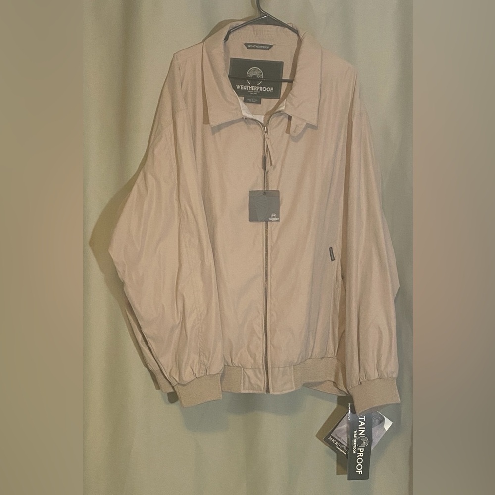Weatherproof Garment co Men’s Microfiber Classic Golf Jacket big& Tall 4X NWT